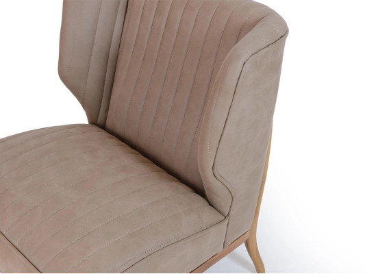 Grijze fauteuil ontwerper zitbank moderne woonkamer bekleding nieuw