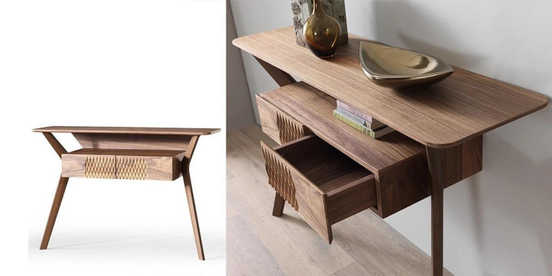 Woonkamer luxe console tafel bruin hout tafel modern design console