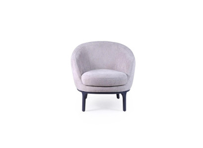 Ontwerper Luxe Grijze Fauteuil Bekleding Bank Zit Moderne Stoffen Meubels