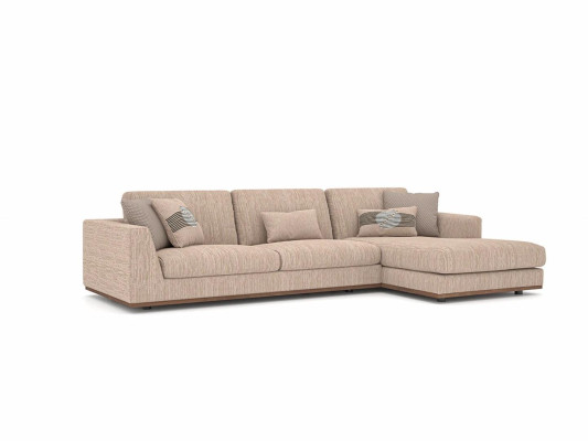 Meubels Beige Hoekbank Luxe Bank L-Vorm Relax Bank Woonkamer