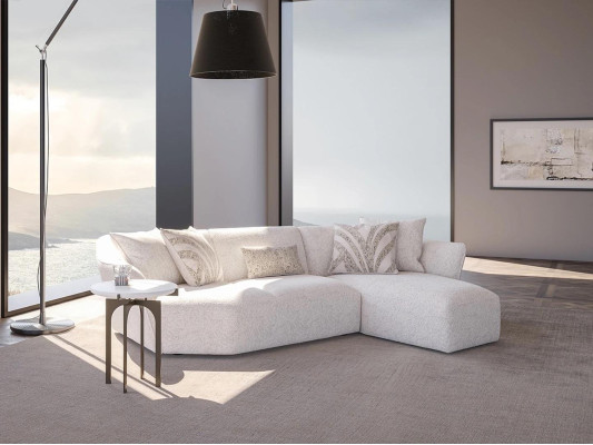 Designer Sofa Bank Wit Inrichting Woonkamer Hoekbank L-vorm Meubelen