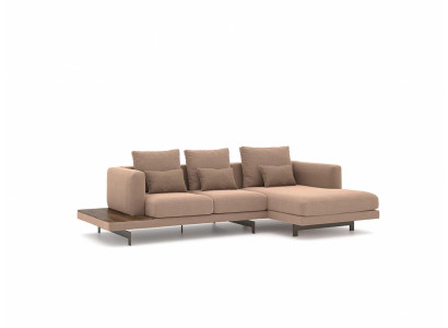 Zitmeubelen Hoekbank L-vorm Beige Designmeubelen Hoekbank Woonkamer