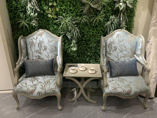 Fauteuil Stof Eenpersoons Meubels Relax Zitje Ontwerp Bankstel Textiel Woonkamer Fauteuil