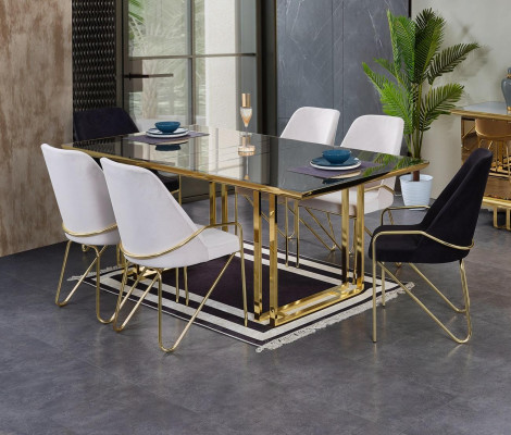 Gevoerde stoel in Bordeaux-kleur in luxueus roestvrijstalen premium ontwerp