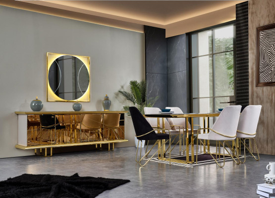 Gevoerde stoel in Bordeaux-kleur in luxueus roestvrijstalen premium ontwerp