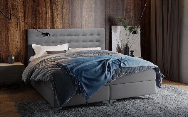 Slaapkamermeubels Bedframe 180x200 Luxe Design Bed Tweepersoonsbedden Bekleding