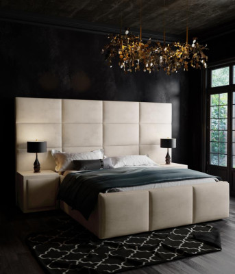 Tweepersoonsbed Bed Bekleding Bedden Ontwerp Slaapkamer Meubels Inrichting 180x200cm