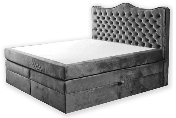 Boxspringbed Bedden Bekleding Bed Hotel Leder Textiel Stof 180x200cm Fluweel Meubels