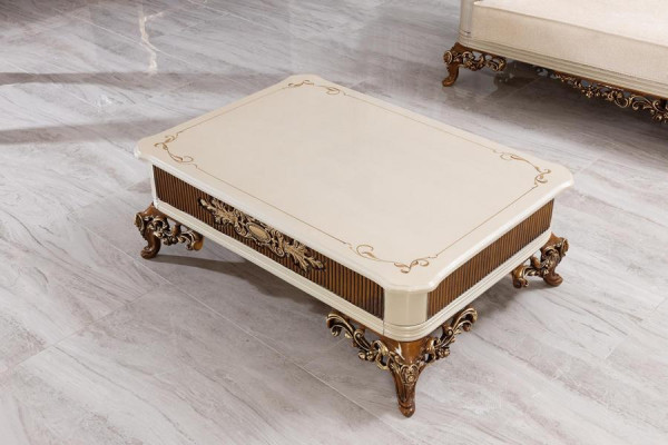 Bankstel 3+1+1+1 Zits Bankstel Tafel Luxe Set Bank Fauteuil Stof Barok