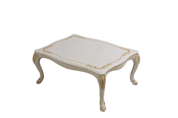 Salontafel, klassieke bijzettafel, luxe woonkamerontwerp, tafelmeubels van hout, nieuw.