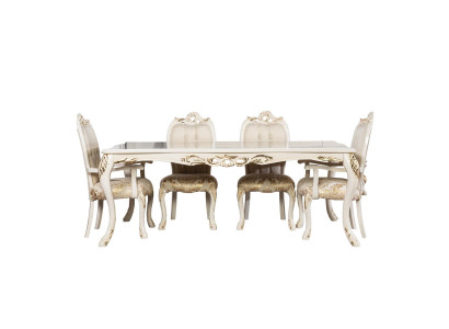 Klassieke eettafel Beige Design Tafel Houten Tafels Meubels Woonkamer