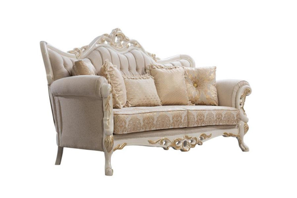 Bankstel 3+1 zitplaatsen Set Design Bank Beklede Banken Bank Klassieke Luxe