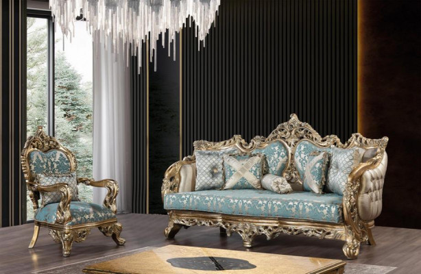 Bankstel 3-zits Designer Bank Luxe Gestoffeerde Banken Bankstellen Stof Textiel Nieuw