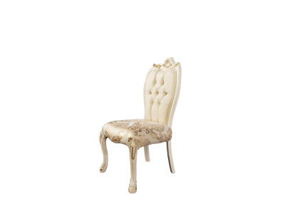 Stoel zonder armleuningen Houten stoelen Luxe stof Ontwerpstoel Fauteuil Nieuw Bekleding