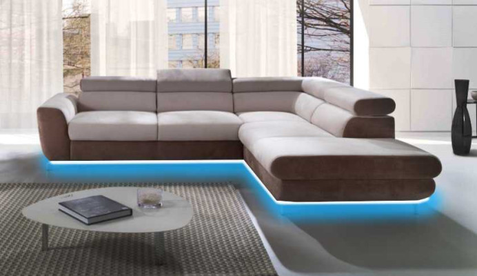 Hoekbank woonlandschap bank met slaapfunctie hoekbank bank hoek stoffen set