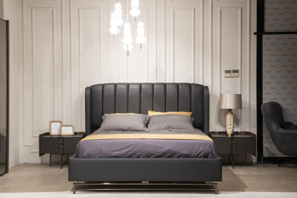 Slaapkamer set Bed 2x Nachtkastje Kledingkast Kaptafel met spiegel 5-delig