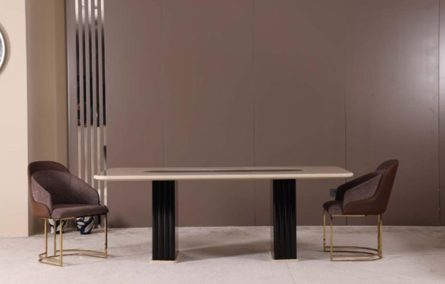 Eetkamer set Luxe 4x stoelen + eettafel eetkamerset garnituur moderne leunstoelen