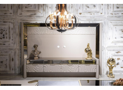 Luxe woonwand RTV laag tv-meubel standaard beige woonkamer meubels nieuw