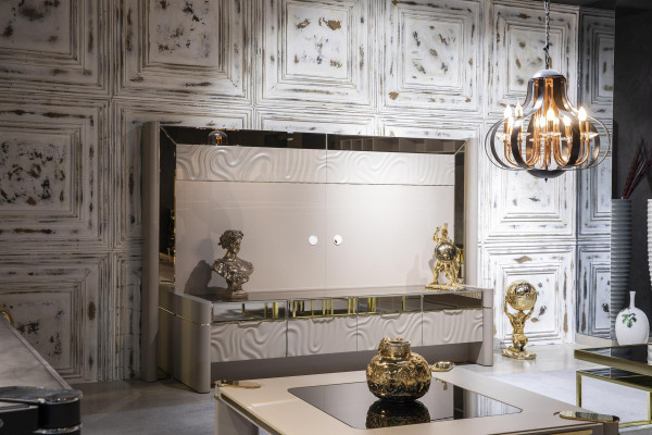 Luxe woonwand RTV laag tv-meubel standaard beige woonkamer meubels nieuw