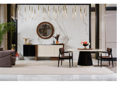 Eetkamerset 4x stoelen Eettafelset Eetkamer Designer Houten Stoelen Set