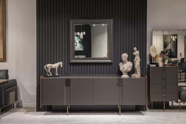 Moderne dressoir met spiegel benedenkast luxe meubels Nieuw