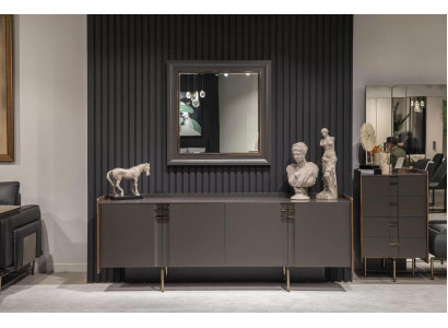 Moderne dressoir met spiegel benedenkast luxe meubels Nieuw