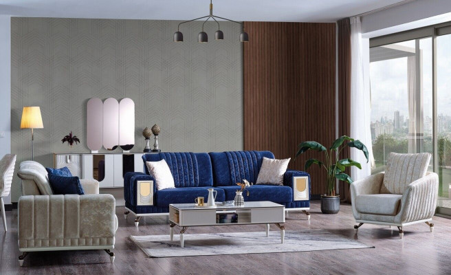 Bankstel 3+3+1 zits meubel luxe set Bankstel modern set Nieuw 3-delig