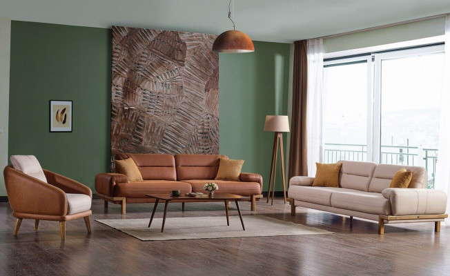 Bankstel 3+3+1 Zits Meubel Luxe Set Bankstel Modern Set 3-delig