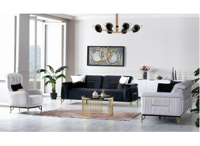Ontwerp woonkamerset bankstel 3+3+1 woonkamer meubel sets fluweel