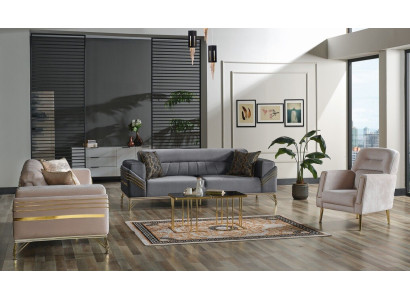 Exclusieve bankstel set 3+3+1 3-delig 2x Bank Stoel Relax Luxe set