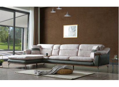 Woonlandschap hoekbank L-vorm bank zitkussen bank luxe meubels banken modern