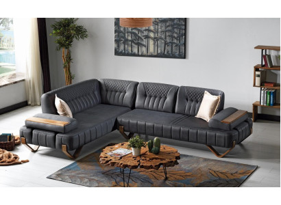 Hoekbank L-vorm Stof Hoekbank Bank Bekleding Premium Bank L-vorm Modern Nieuw