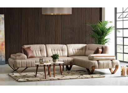 Hoekbank woonlandschap Kleur Beige L-vorm Bank Nieuw Woonkamer Hoekbank Luxe Nieuw