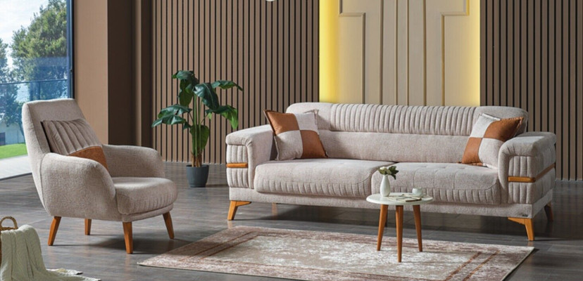 Sofagroep 3+1 zits Modern Relax fauteuil Modern stijl 2-delig Luxe woonkamer