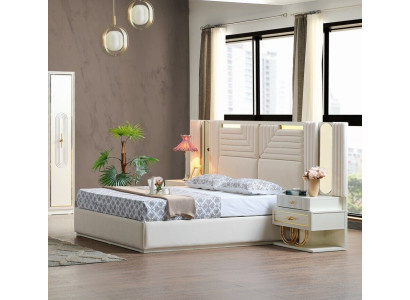Modern slaapkamer set Bed + 2x nachtkastjes Design meubels 3 delig EU