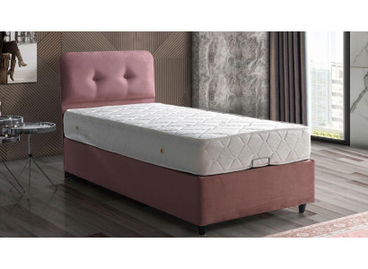 Bedontwerp Bedden Luxe Beklede Slaapkamermeubels Nieuw Modern Roze 90x190