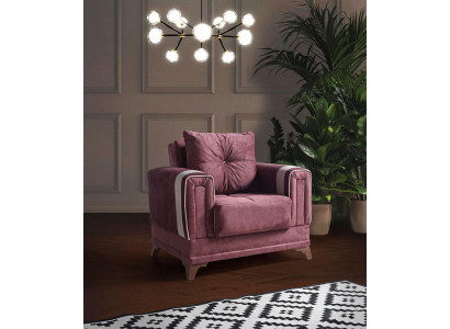 Ontwerpstoel Luxe Stoel Relax van Textiel Roze Stoel Lounge Club Modern