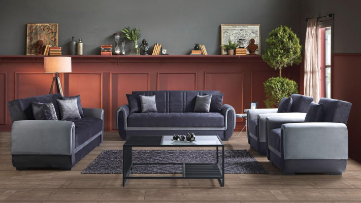 Sofa set 3+2+1+1 zits Textiel Modern Compleet Fauteuil Bank 3 Zits Luxe 3