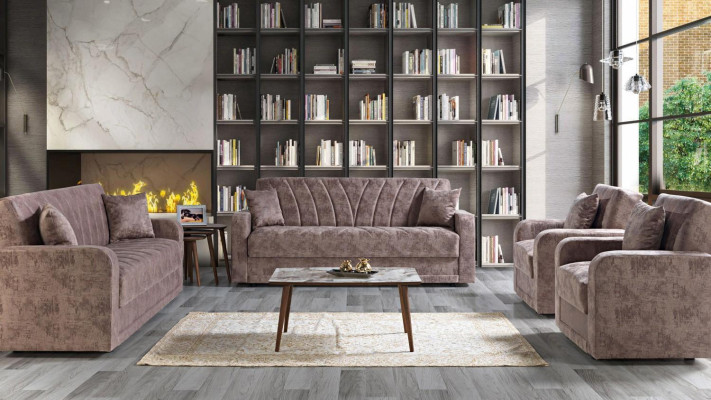 Sofagroep 3211 Hout Woonkamer Luxe Bank Stof Compleet Bankstel Meubels