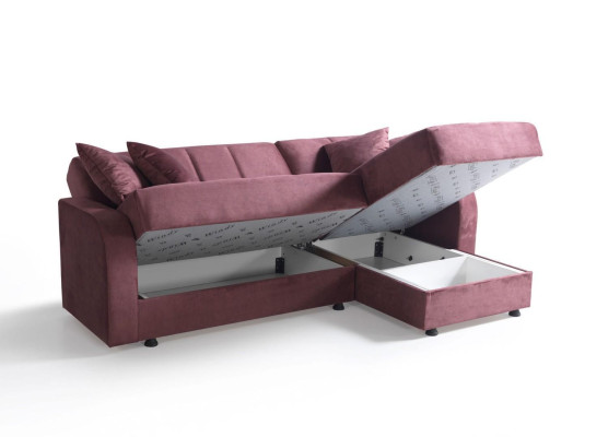Luxe woonkamer set fauteuil hoekbank poef L-vorm Modern Set Volledig Relax