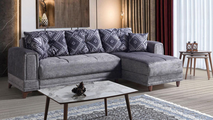 Hoekbank woonlandschap Grijs L-vorm Hoekbank Woonkamer Hoekbank Modern