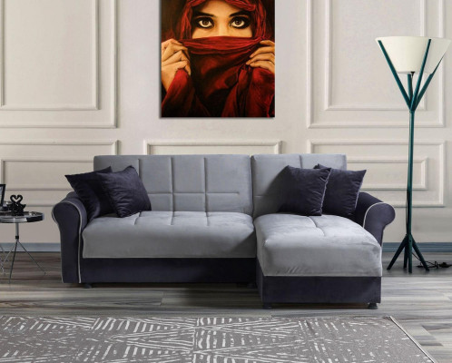 Hoekbank L-vorm Stoffen Hoekbank Bank Bekleding Premium Bank L-vorm Modern Nieuw 1