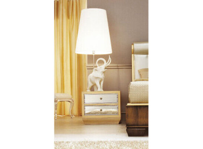 Nachtkastje Wit Hout Meubel Design Elegant Slaapkamer Meubels Art deco Nieuw