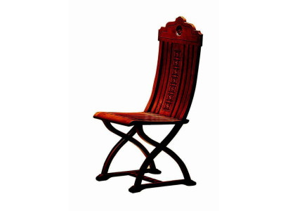 Eetkamer Echt houten lounge zitkussenstoel Nieuwe landelijke fauteuil Stoel 1x