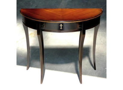 half ronde console houten consoles telefoontafel gang bijzettafels massief hout