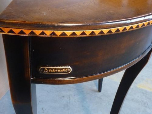 half ronde console houten consoles telefoontafel gang bijzettafels massief hout