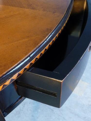 half ronde console houten consoles telefoontafel gang bijzettafels massief hout