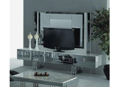 Luxe tv-standaard Stijlvol kastje Commode meubels Grijs tv-standaard