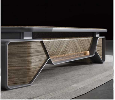 Ontwerp hoekbureau kantoorinrichting kamer meubels tafel kantoormeubelen.