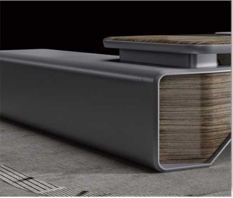 Ontwerp hoekbureau kantoorinrichting kamer meubels tafel kantoormeubelen.